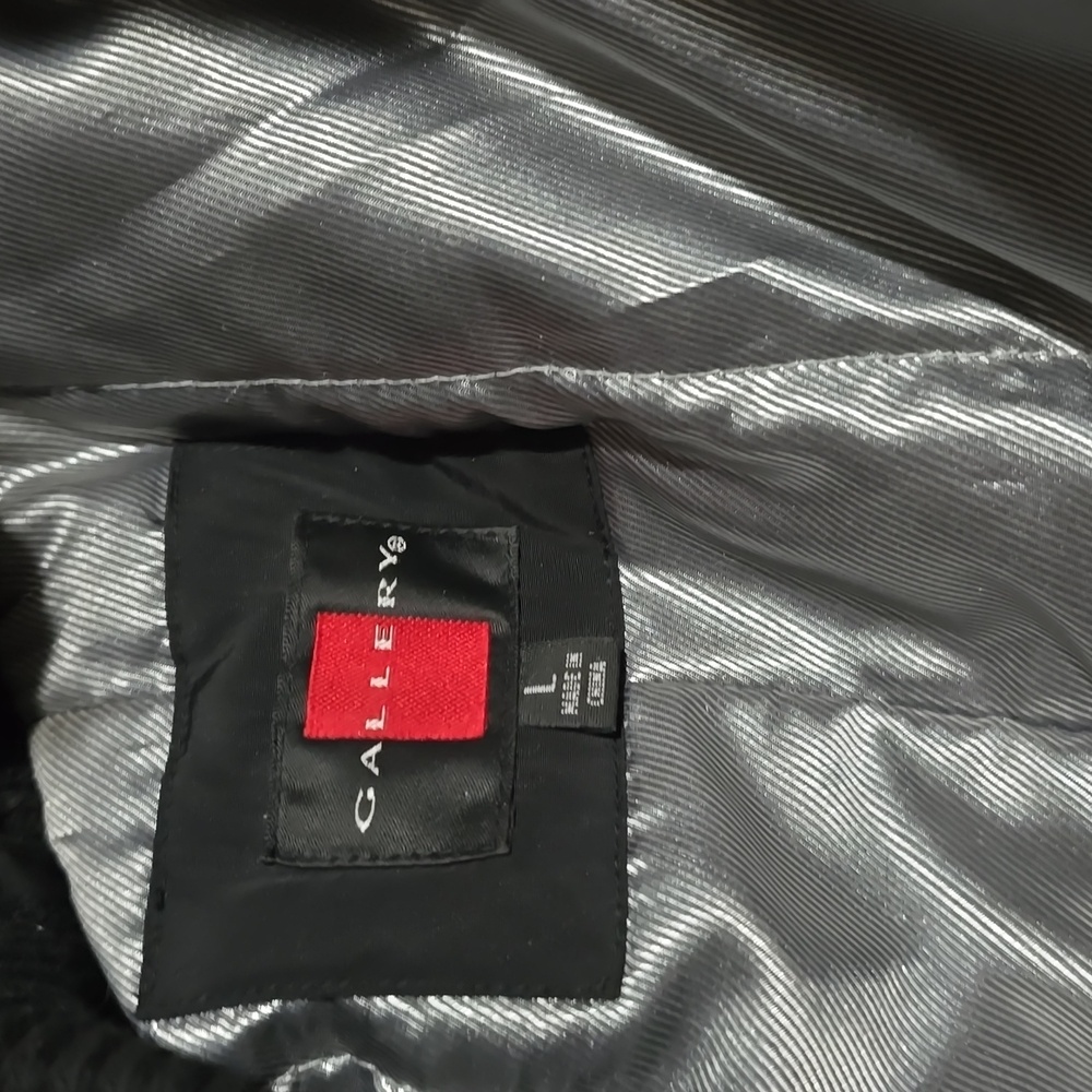Gallery Dept. Elegant Black Coat Size Large
